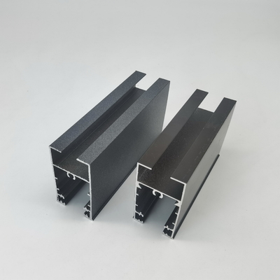 Schiebefenster Aluminiumprofile für die Elfenbeinküste Silber anodiert und pulverbeschichtet Bronze und auffällig grau
