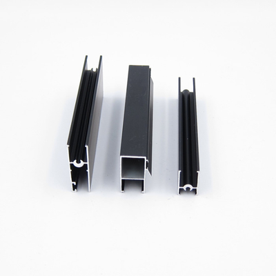 Schwarzes anodisiertes Serie 3825 Aluminiumfenster-Profile für Tür und Möbel