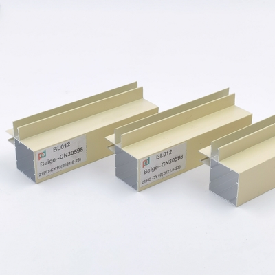 Pulver-überzogener Standard-Aluminiumverdrängungs-Küchenschrank-Fussleiste-Profil