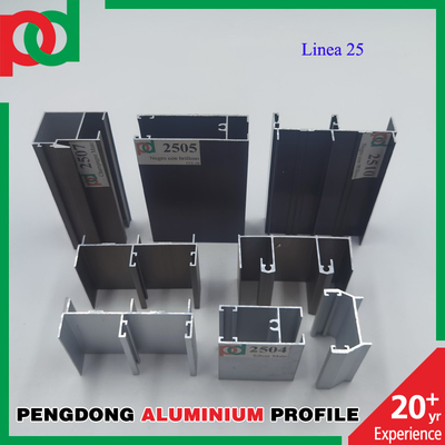 Pulverbeschichtete 5,8 Meter lange T5-Aluminiumprofile für Fenster und Türen