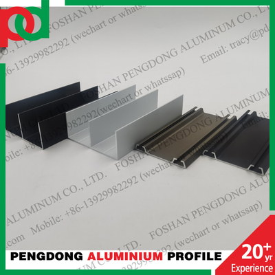 Anodisiert färben Sie 6063 Aluminiumprofile für das Schieben von Garderoben-Türen