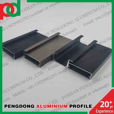 Anodisiert färben Sie 6063 Aluminiumprofile für das Schieben von Garderoben-Türen
