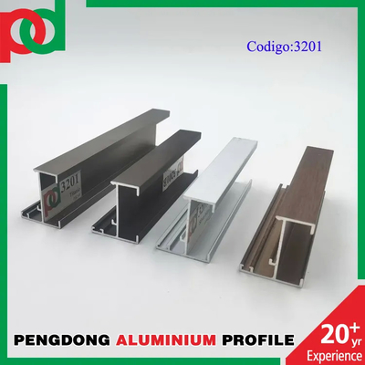 Soem formen 6063 besonders angefertigte Aluminiumfenster-Profile Länge