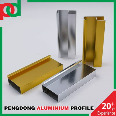 Foshan-Hersteller-High Glossy Silver-Polieraluminiumküchenschrank-Profil