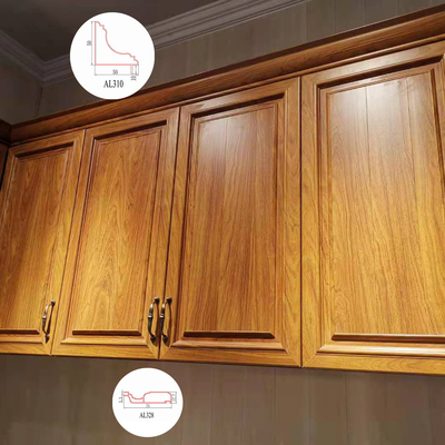 Foshan-Hersteller-High Glossy Silver-Polieraluminiumküchenschrank-Profil