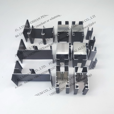 Schiebefenster Aluminiumprofile für die Elfenbeinküste Silber anodiert und pulverbeschichtet Bronze und auffällig grau
