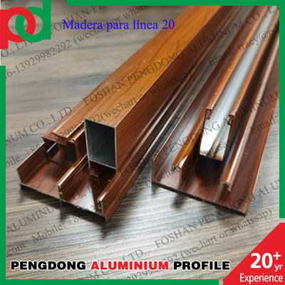 L20 und L25 Aluminiumprofile in beliebten Farben für Fenster und Türen