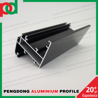 Aluminiumprofile Extrusionsgehäuse Fenster Tür Quadratröhre Anodisierungschampagne für den Markt in Äthiopien