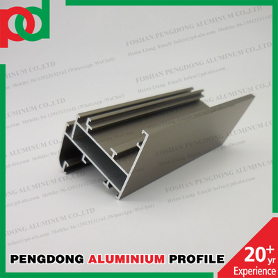 Aluminiumprofile Extrusionsgehäuse Fenster Tür Quadratröhre Anodisierungschampagne für den Markt in Äthiopien