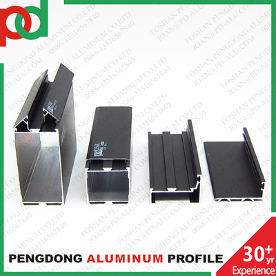 Schwarze Anodisierte Profile Aluminium für Fenster und Türen Serie 35