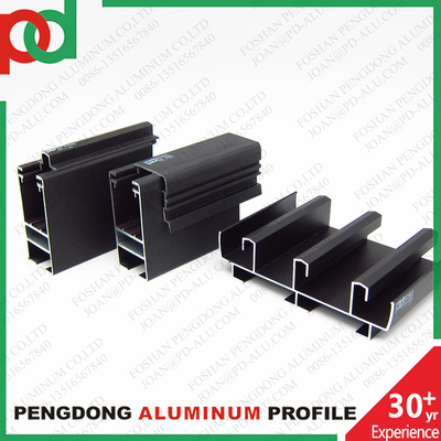 Schwarze Anodisierte Profile Aluminium für Fenster und Türen Serie 35