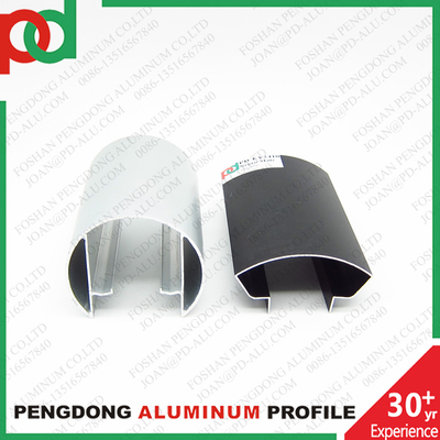 6M Länge Platte Mate Schwarze Holzfarbe Aluminium-Handrail-Profile mit Bronze-Anodisierung und verschiedene Größen