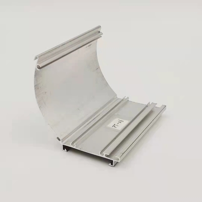 Anodisiert 6063 Aluminiumvorhang-Bahn-Profilen Rod Spring Tube Bottom
