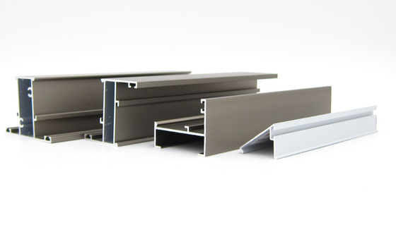 Linea 42 das Aluminiumfenster des flügelfenster-6063 T6 profiliert silbernes anodisiert