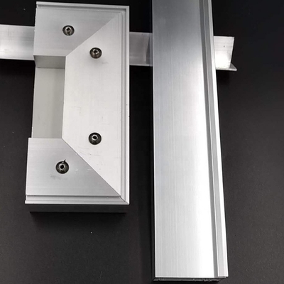 Aluminiumprofil-des strahlenden Silbers des Küchenschrank-T5 6063 Polnisch