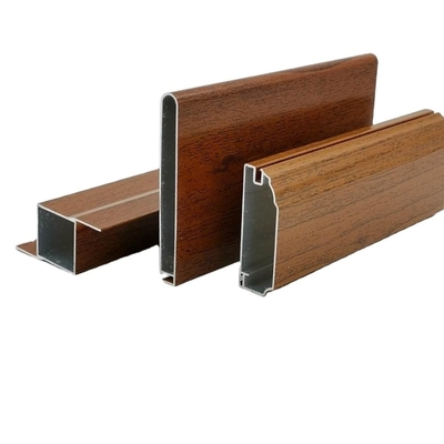 5.8M 5.85M 6M Wood Finish Aluminium Profile für Küchenschrank