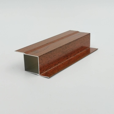 5.8M 5.85M 6M Wood Finish Aluminium Profile für Küchenschrank