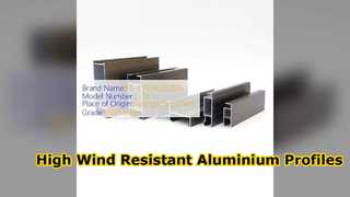 Bolivien 6063 T5 Aluminiumprofile mit hoher Windbeständigkeit