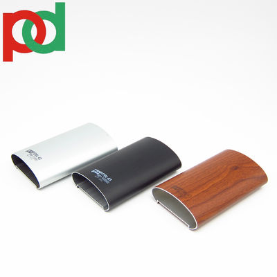Guter Preis 6M Länge Platte Mate Schwarze Holzfarbe Aluminium-Handrail-Profile mit Bronze-Anodisierung und verschiedene Größen online