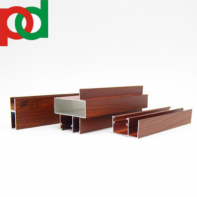 Türfenster-Aluminiumprofile mit mattschwarzer Holzoptik in verschiedenen Größen und Designs unter Verwendung der Extrusionstechnologie