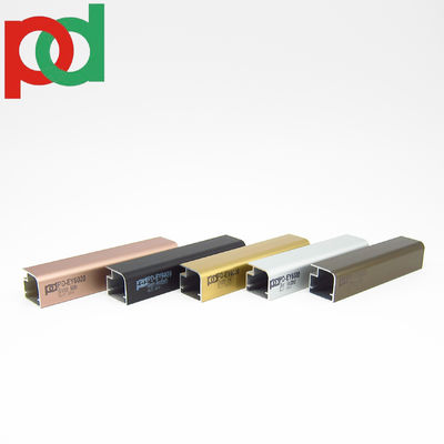 Extrusionstechnologie Aluminiumprofile der 6000er Serie für Melaminmöbel Gold Chrom Bronze eloxiert in großen Größen